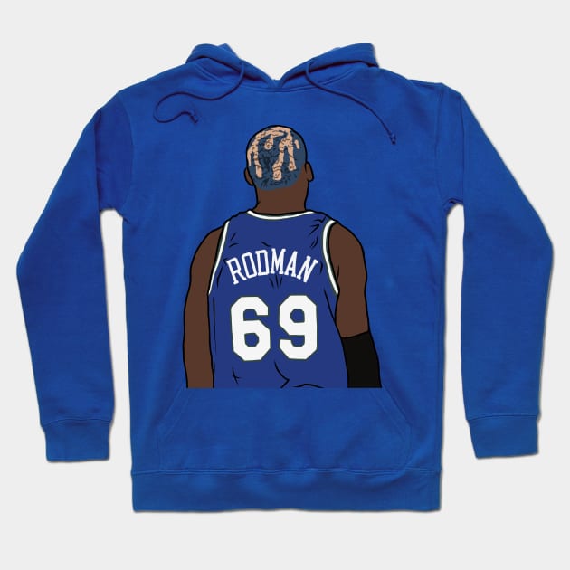 Dennis Rodman #69 Hoodie by rattraptees